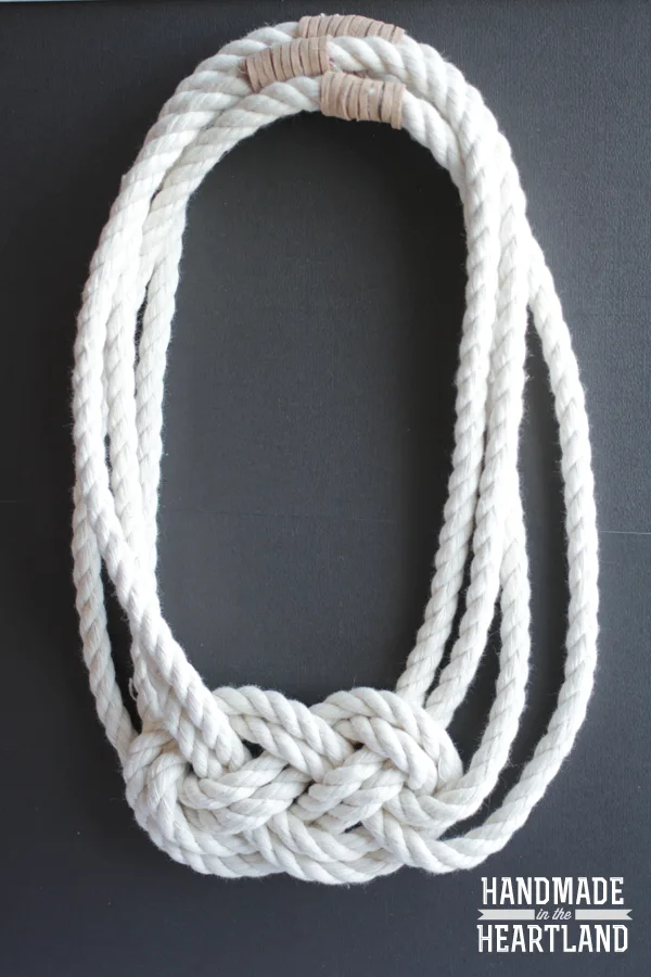 DIY Nautical Knot Rope Necklace - Handmade in the Heartland