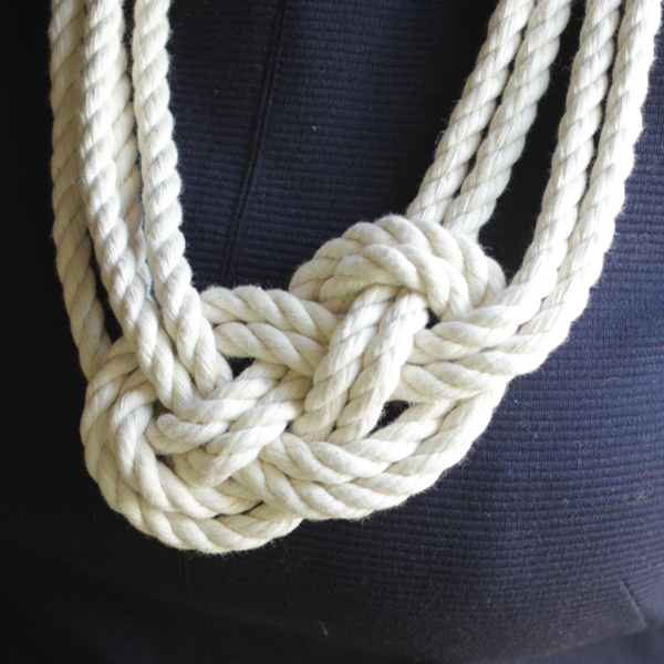 DIY Nautical Knot Rope Necklace Handmade in the Heartland
