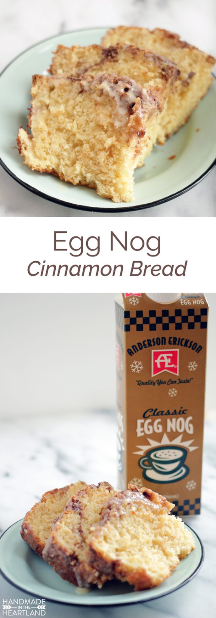 Eggnog Cinnamon Bread | Handmade in the Heartland