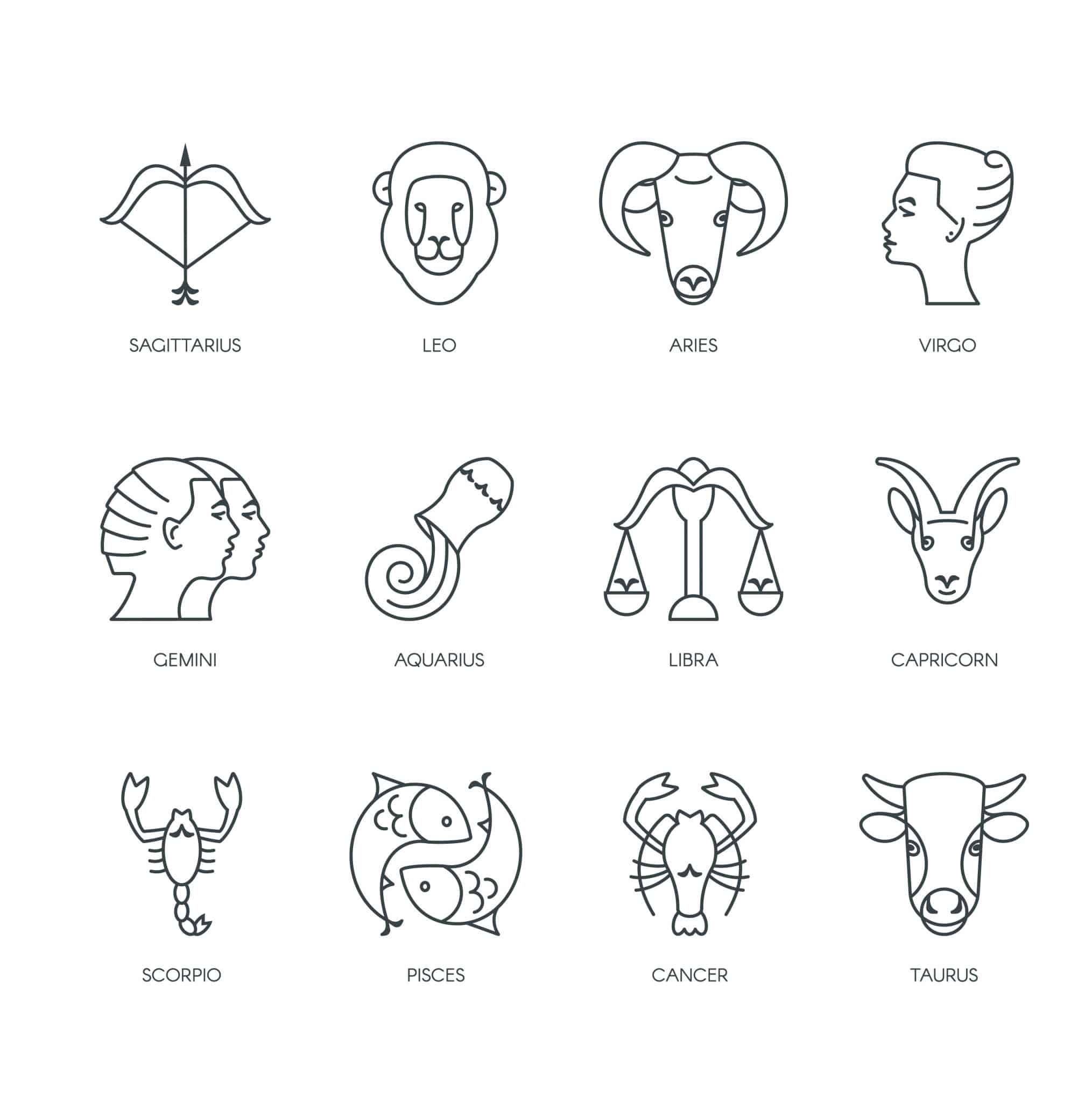 Zodiac Signs Animals 2029x2048 